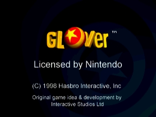 Glover (USA) Title Screen